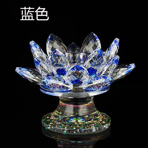 佛堂供燈水晶蓮花燭臺 點亮心靈的長明燈